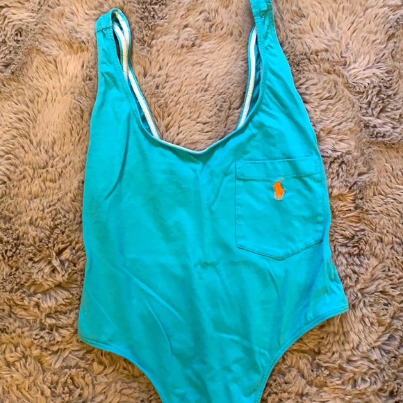 RALPH LAUREN POLO RARE VINTAGE BLUE BODY SUIT - Picture 9 of 16